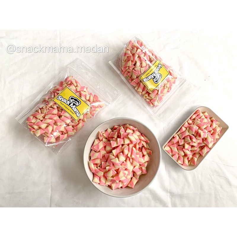 MINI ASTOR BANTAL COKLAT / PANDAN / STRAWBERRY 200GR | SNACKMAMA