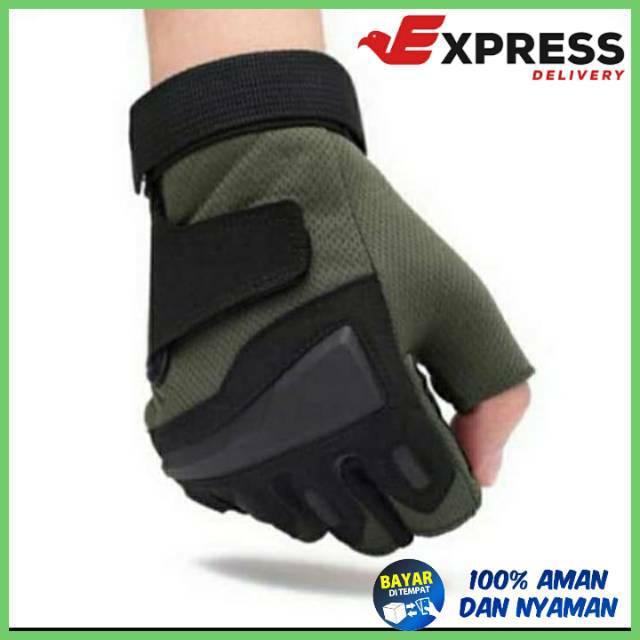 Sarung tangan Militer setengah jari /military tactical half glove