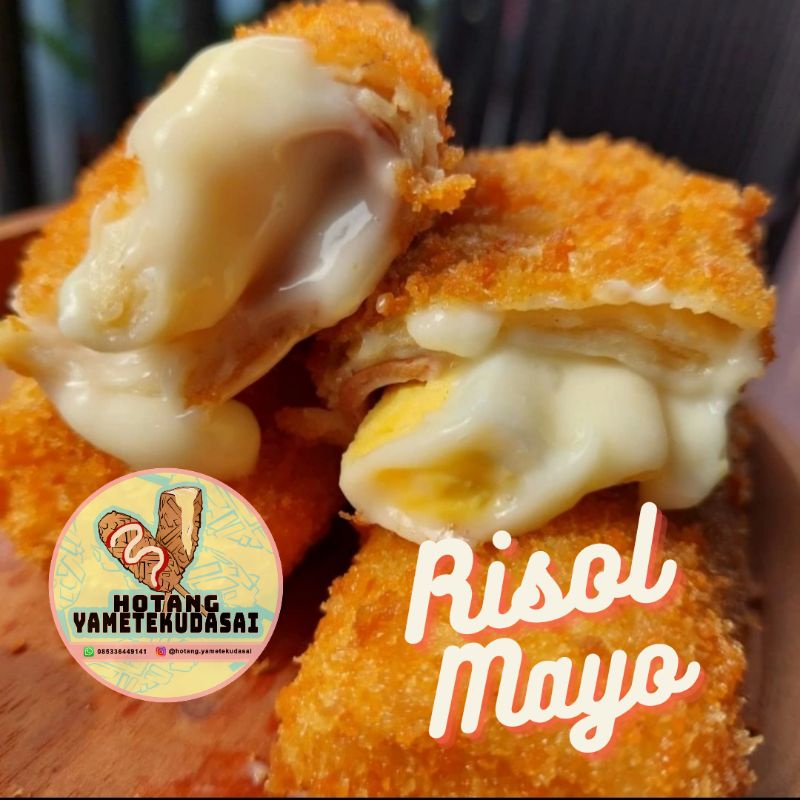 

RISOL FULL MAYONAISE & CHOCO CHEESE ( isi 5pc Risol besar ) Frozen