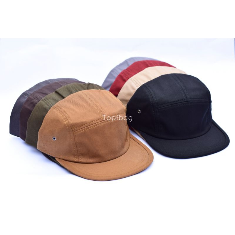 TOPI 5 PANEL POLOS / TOPI LIMA PANEL PREMIUM/ TOPI DISTRO