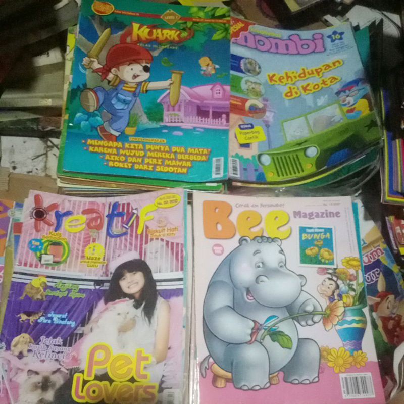 Majalah Kreatif kuark Mombi SD Highlights Fantasi Cubbo dan Bee