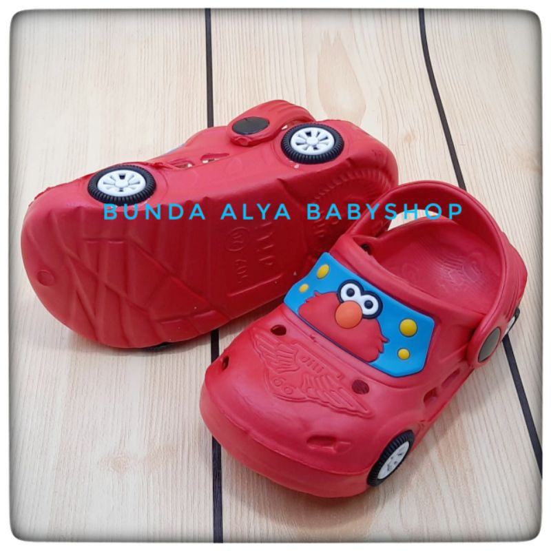 Sendal Anak Laki Laki Usia 1 2 Tahun Karet Anti Licin MERAH Size 20 - 24 - Sepatu Sandal Anak Cowok Motif Kartun Karet Anti LIcin Sendal Sehari Hari