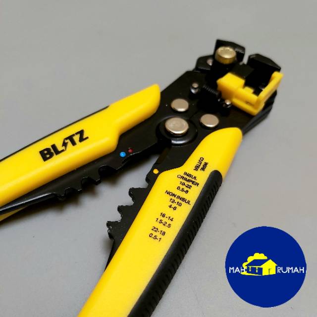 Tang Kupas Potong Kabel Multifungsi / Automatic Wire Stripper Krimping Crimping - BLITZ 8&quot; 8 inch