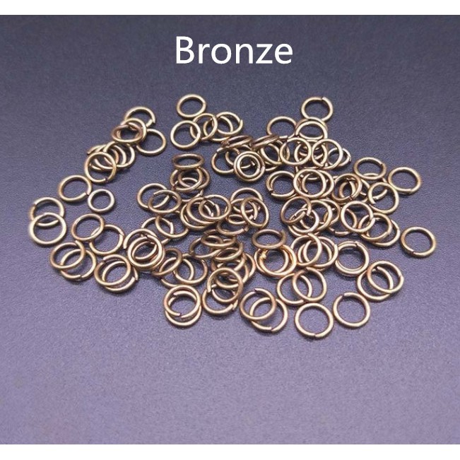 200Pcs Ring Jump Metal 4-12mm Untuk Aksesoris Perhiasan Handmade Diy