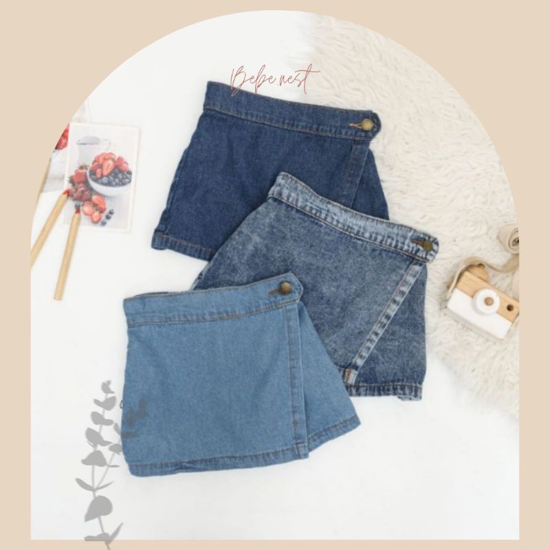celana rok jeans / celana rok jeans anak