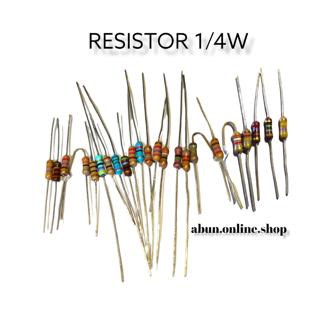 Resistor 1/4w 5% 4,7 330 27 33 10 47 18 150 56 220 12 180 270 39 15 820 1,5 1,5 mega 120k 27k 470k 3,9k ohm