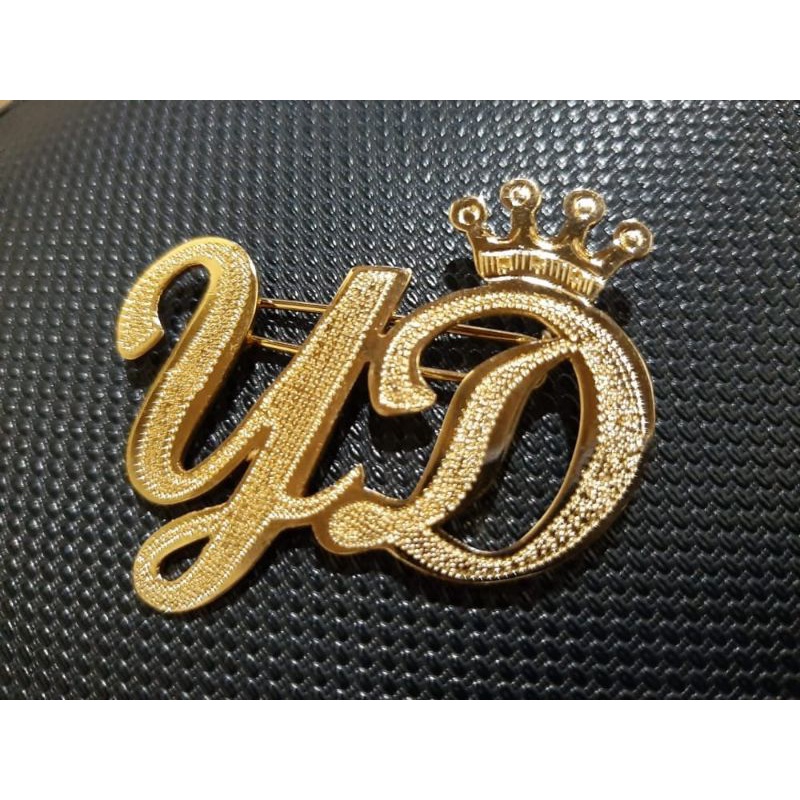 BROS Nama custom INISIAL/NAMA Lapis emas gold