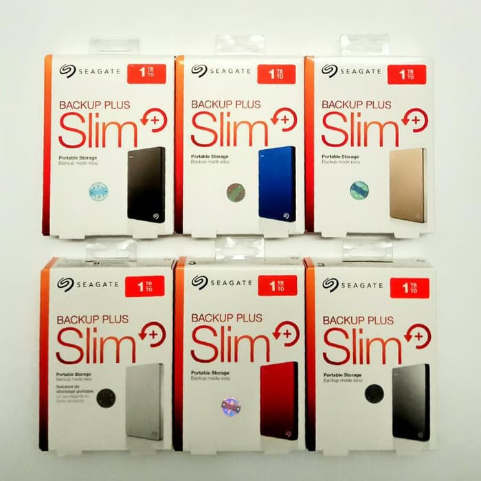 SEAGATE BACKUP PLUS SLIM 1TB / HDD Eksternal / Portable Drive 1 TB