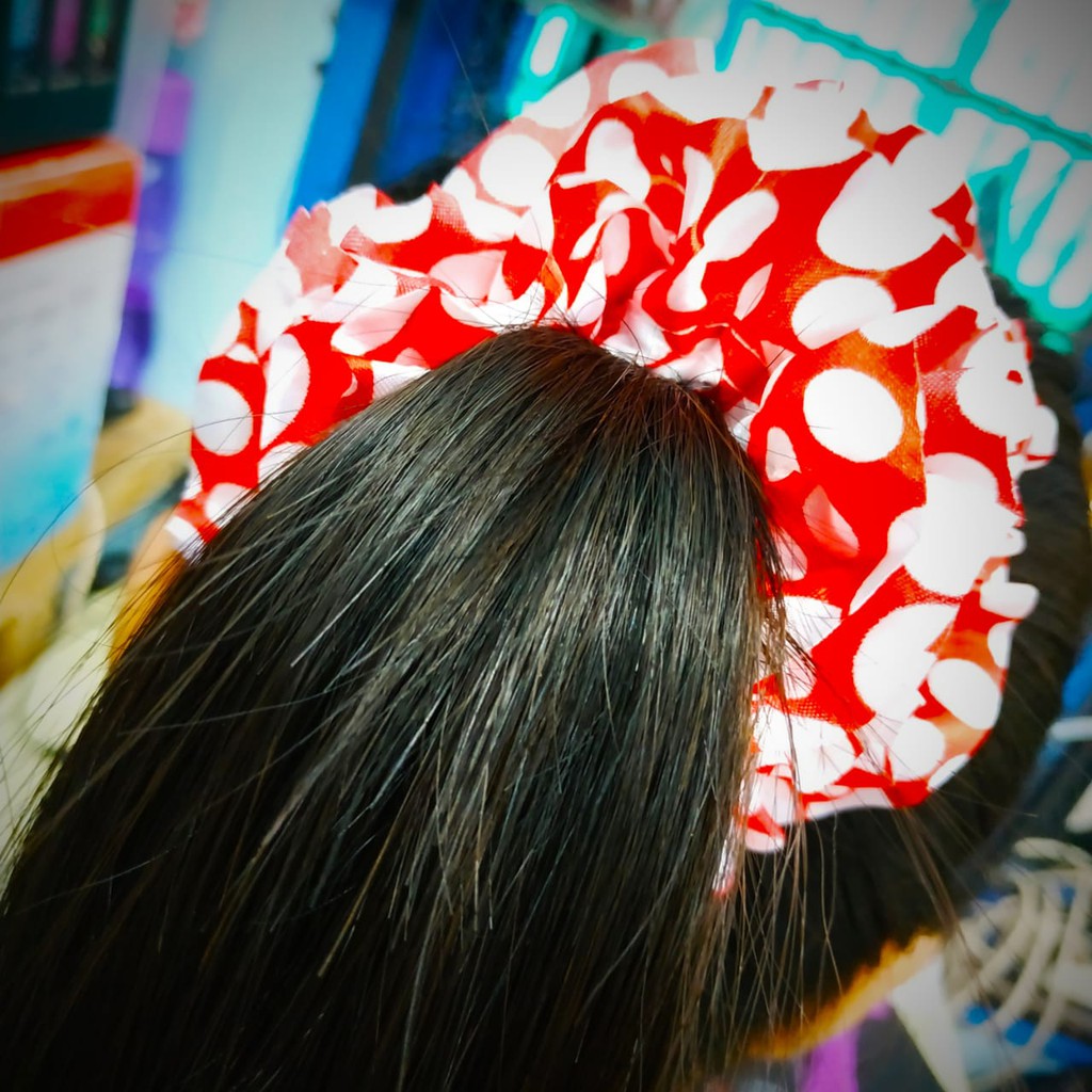 Ikat rambut scrunchie/kuncir rambut murah  aksesoris handmade Tokopelanginicer