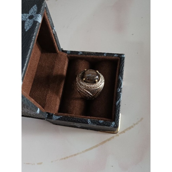 natural black safir star batu akik safir star