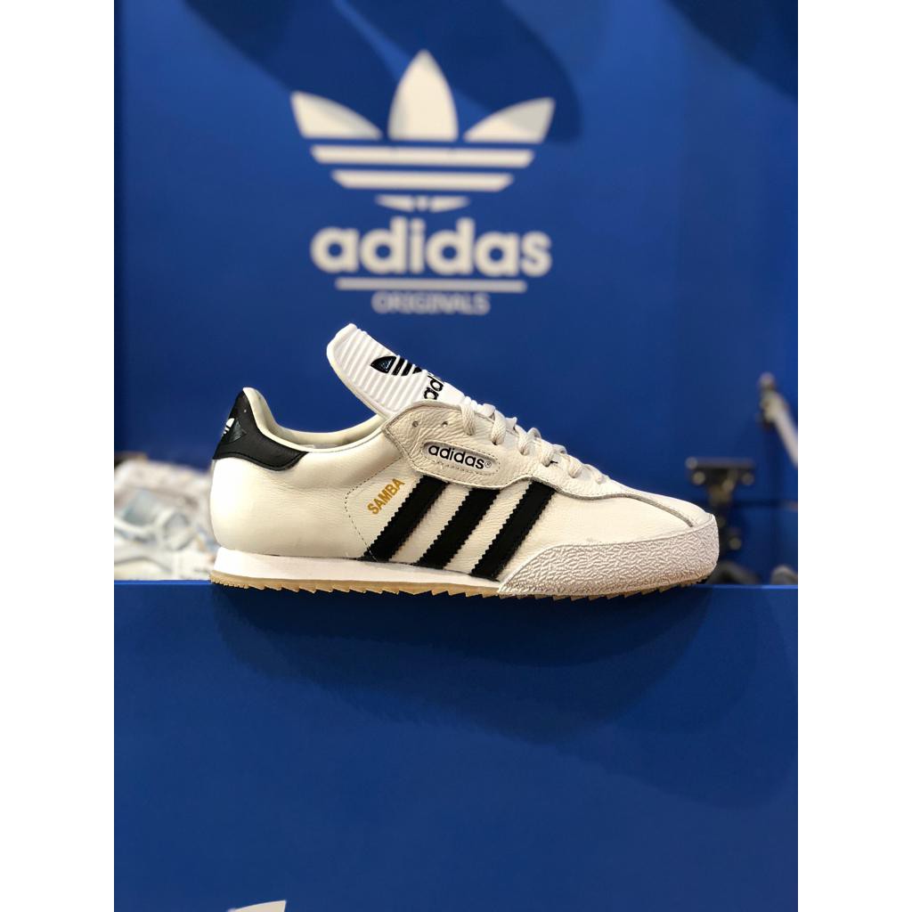 adidas samba leather white