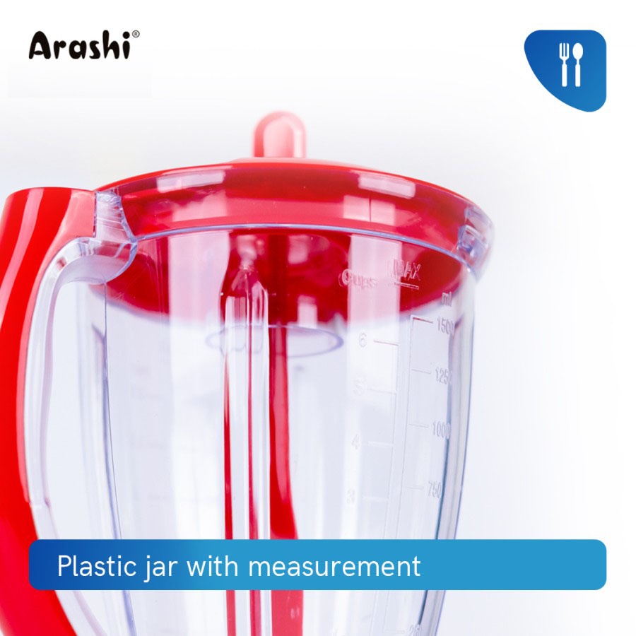 Arashi Stand Blender ASB 1501 Pelumat/ Jar Plastik/ 3 Mode Kecepatan