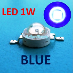 High Power LED HPL 1W Blue Biru 460-463nm 3.2-3.4V