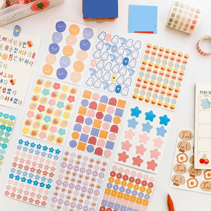 

3lbr stiker deco aesthetic untuk jurnaling, scrapbooking dan dekorasi planner dan diary