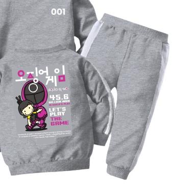 Setelan Baju Sweater Anak Squid Game Laki Switer Skuat Game Permpuan Perempuan Murah UK009