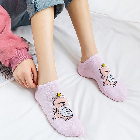 BEE - Kaos Kaki Ankle Cute Kaos Kaki Pendek Motif Animals Semata Kaki Import Murah SC - 23