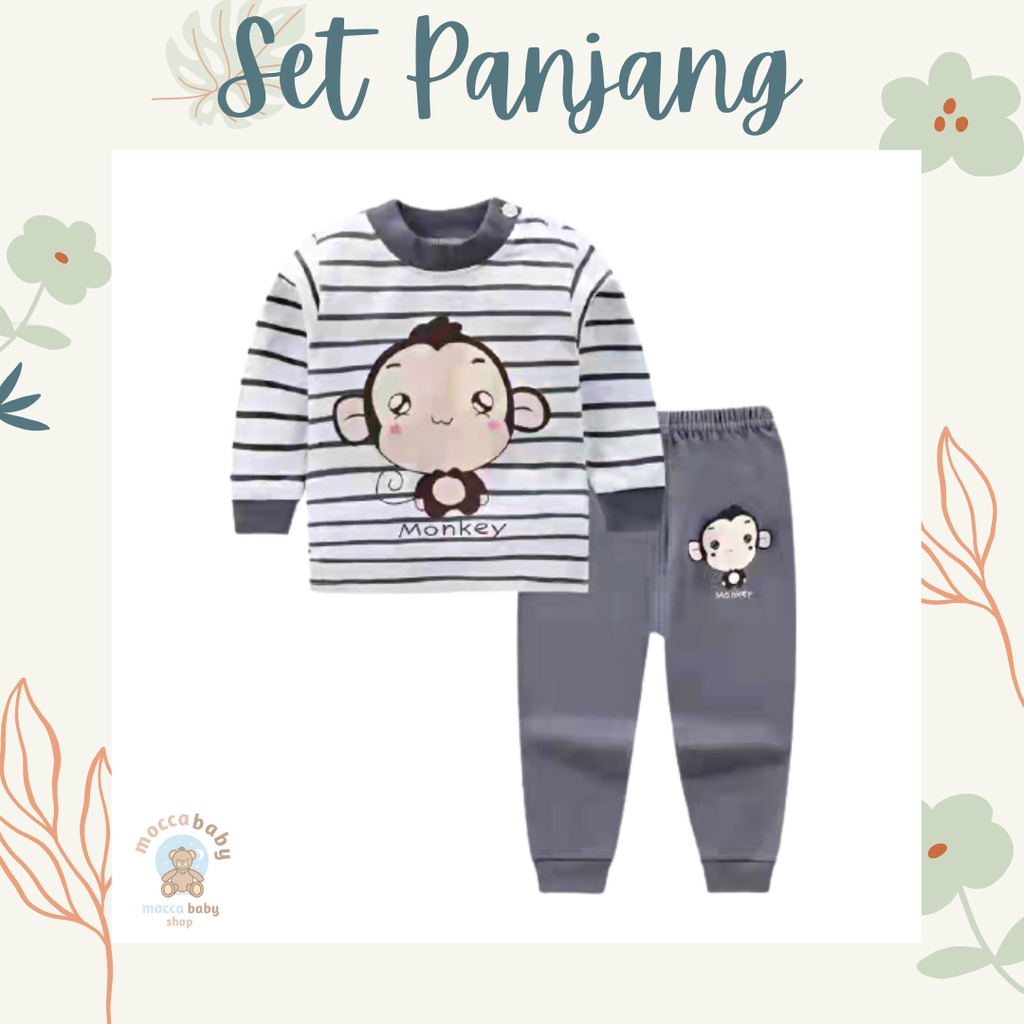 MBSS Baju Premium Anak Bayi Piyama Jumper Jumpsuit Celana Tidur Lengan Panjang NEW H5 110