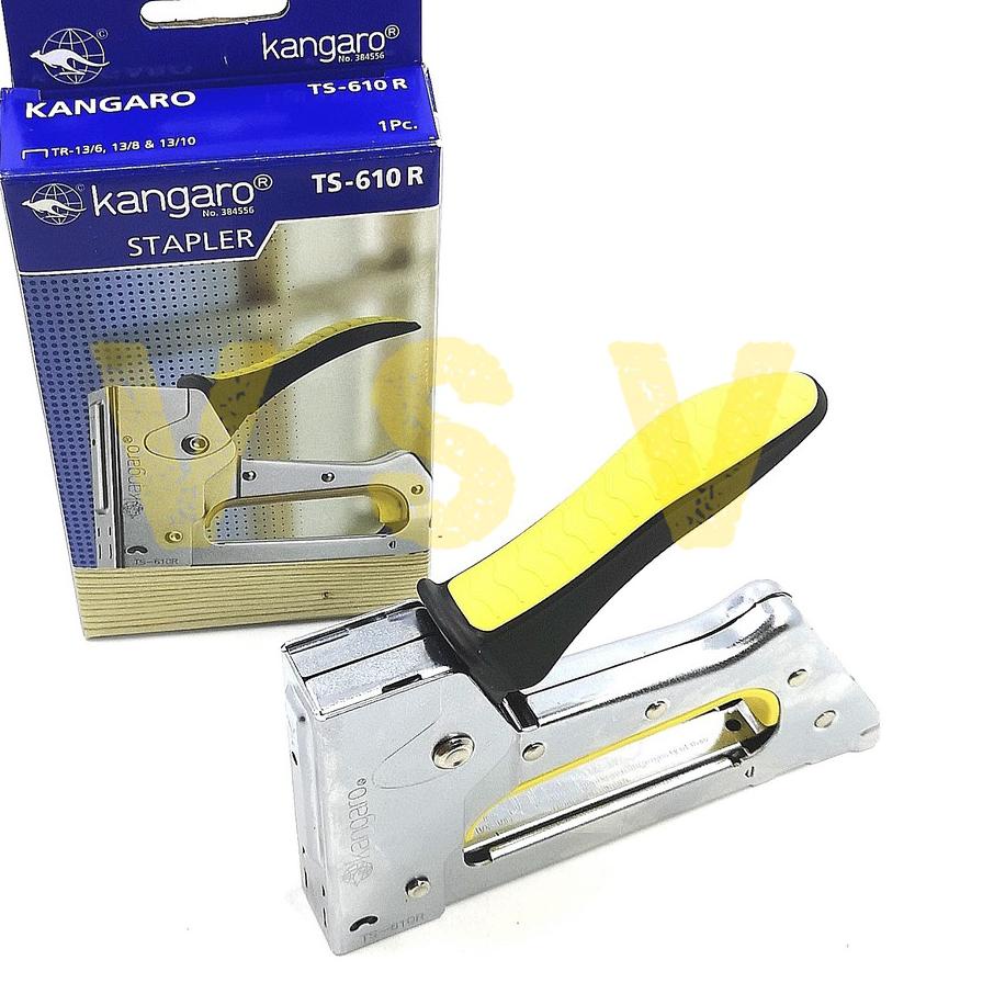 Terjangkau Kangaro Stapler TS-610R + isi staples Combo/ gun tacker / staples jok / staples tembak TS