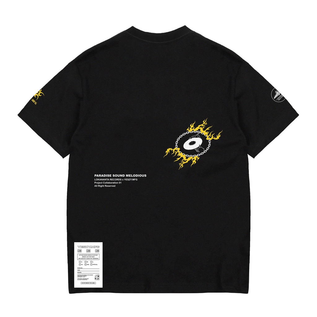 YESZY.MFG X LOKANANTA Script Tshirt Black