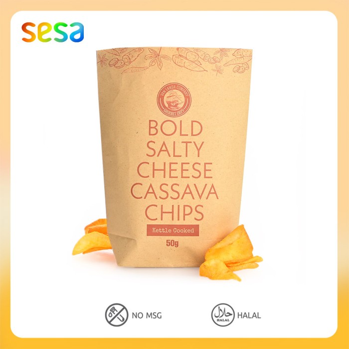 NEW Van Landa Cassava Chips Bold Salty Cheese 50 g