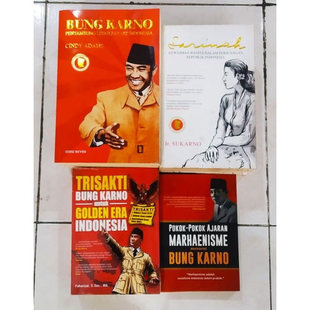 Obral buku bacaan Bung Karno | Sukarno | Sarinah | Trisakti | Penyambung Lidah Rakyat (Cindy Adam) |