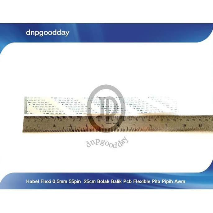 

Kabel Flexi 0,5Mm 55Pin 25Cm Bolak Balik Pcb Flexible Pita Pipih Awm Dnpgood11 Ayo Beli