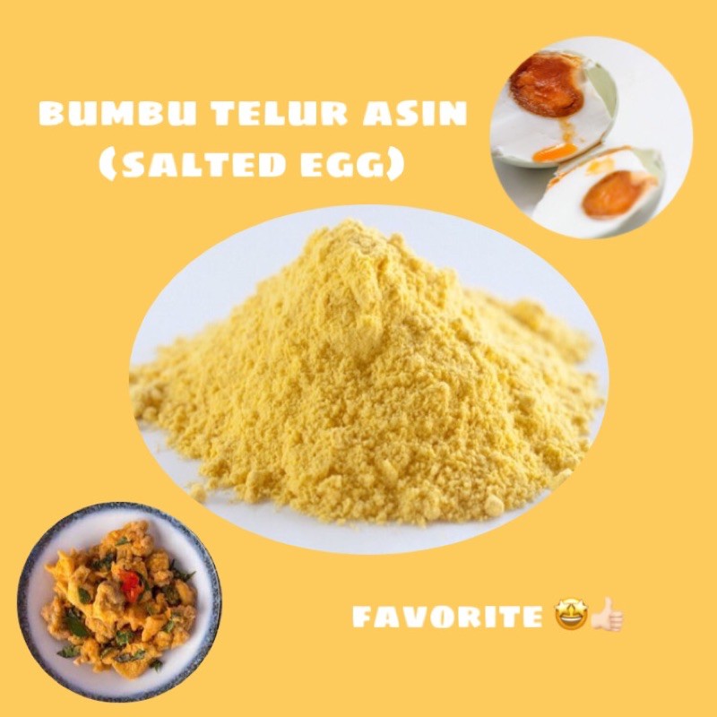 

Bumbu tabur rasa telur asin premium / salted egg / saus telur asin 50gr 100gr