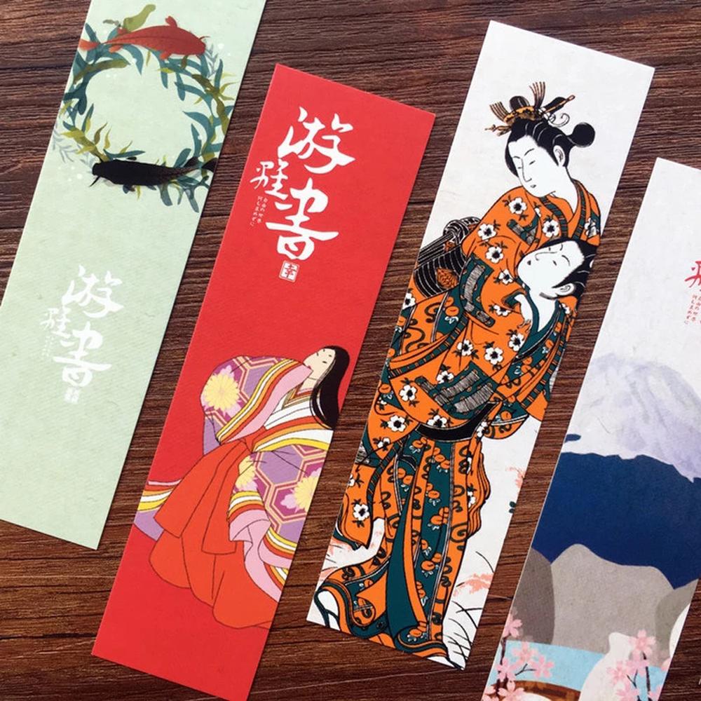 Lanfy Bookmark Perlengkapan Sekolah Bahan Alat Tulis Untuk Membaca Penanda Halaman Buku Kawaii Untuk Anak Gaya Jepang