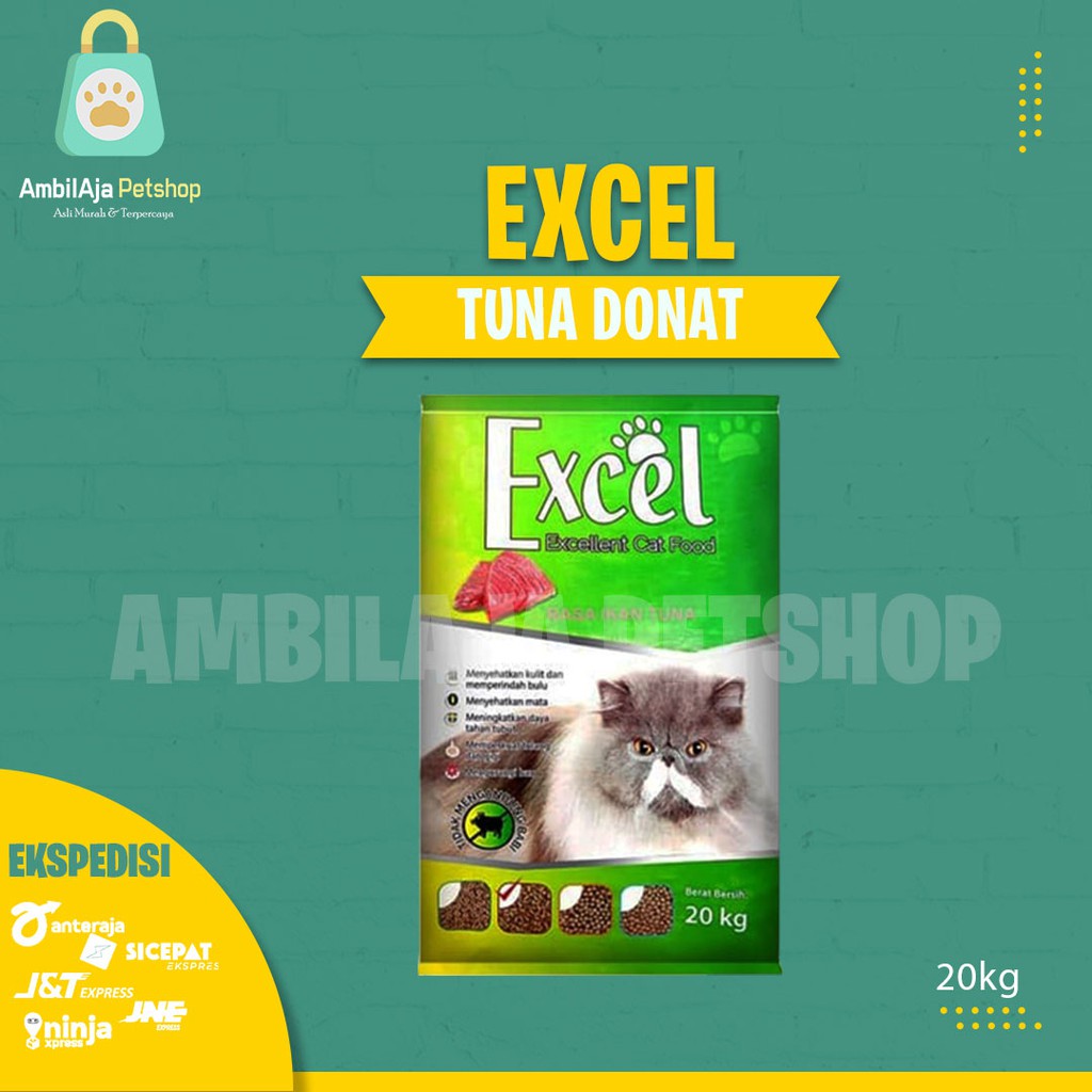 Makanan Kucing murah EXCEL 20kg ALL VARIAN