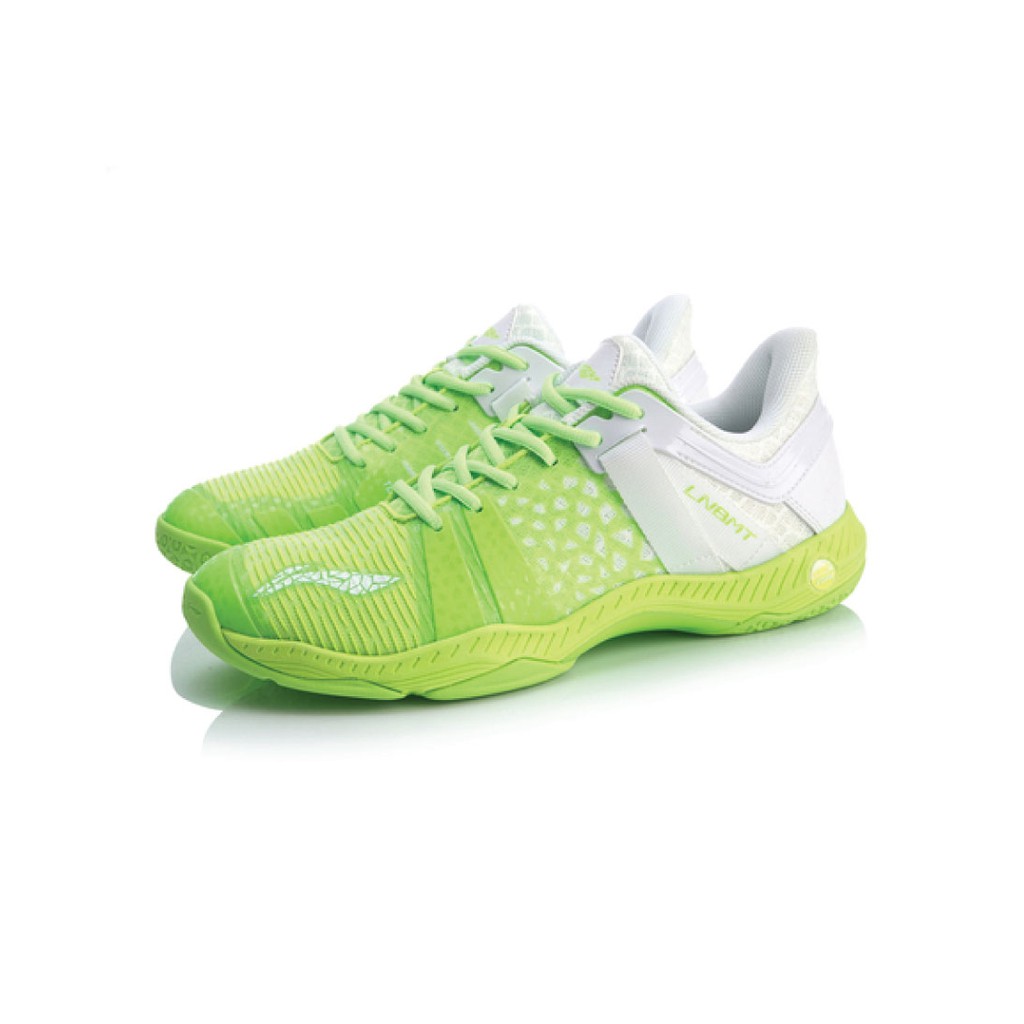 LIMITED EDITION Sepatu Badminton Lining Roar AYZQ005 Lite White Green Original
