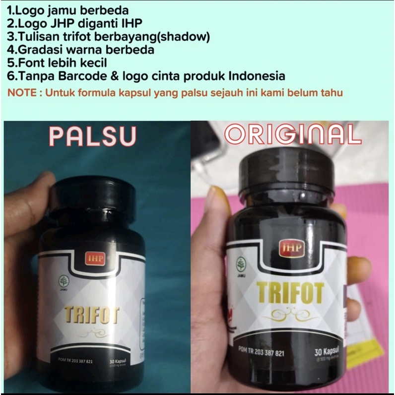 TRIFOT Penggemuk Badan Herbal BPOM Aman 30 Kapsul Memperbaiki Nafsu Makan