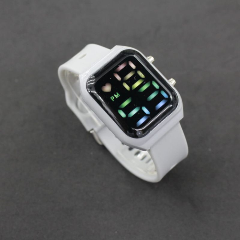 JAM TANGAN WANITA LED WATCH A2 DIGIT WARNA COLOUR FULL