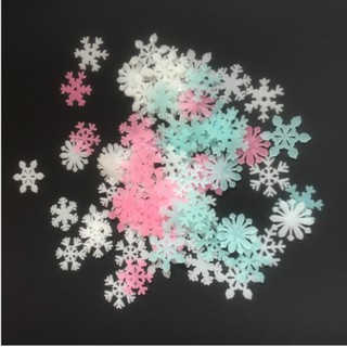 TGB Wall Sticker Glow in The Dark Ice Flower Stiker  