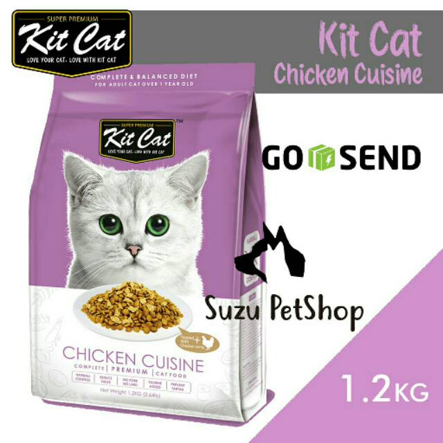 Kit Cat Cat Food Chicken Cuisine 1 2kg Makanan Kucing Premium