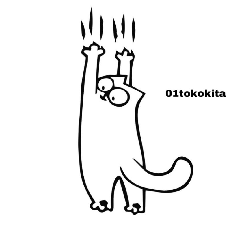 STIKER CUTING CAKAR KUCING LUCU STIKER CUTING HELM MOTOR MOBIL MURAH