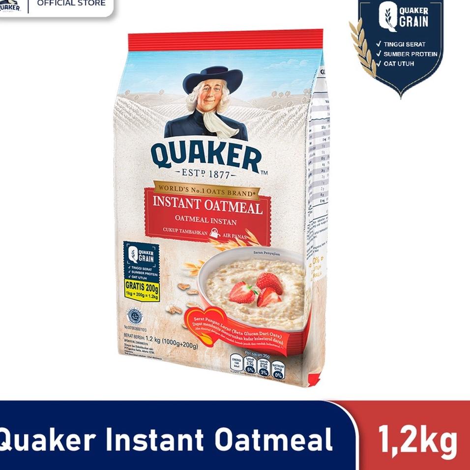 

QXME Quaker Instant Oatmeal 1200 gr 989EHSO