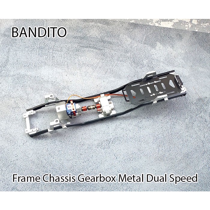 Bandito Metal Chassis Frame Prefixal Shiftable Gearbox SCX10 313mm