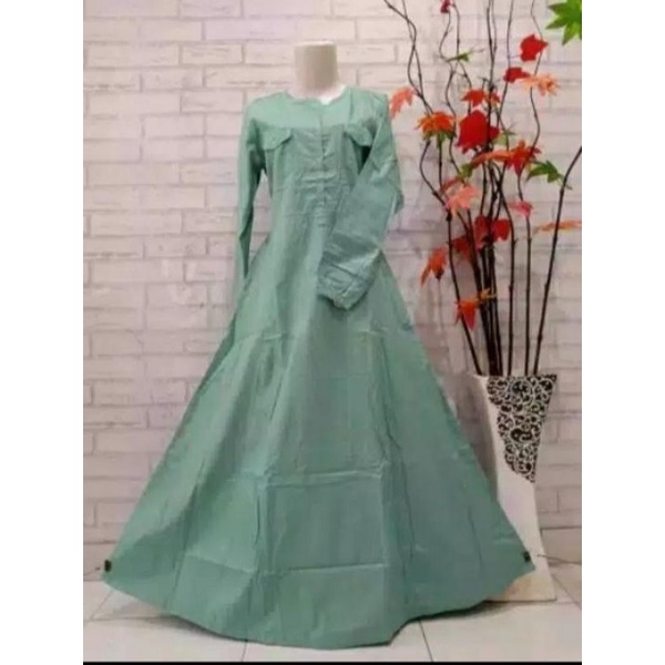 Gamis polos zie gamis katun maxy best seller