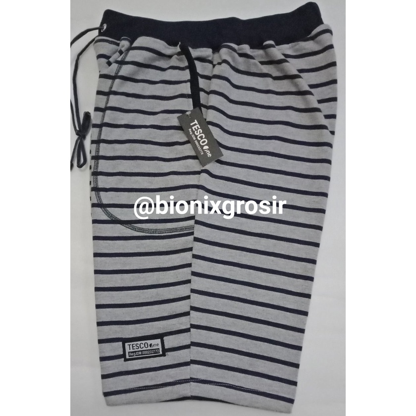 Celana Pendek Pria Kolor Dewasa Model Salur/Garis Terbaru Babyterry Premium Adem Original Bandung