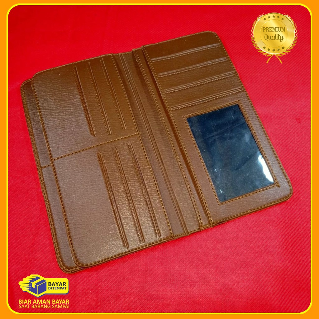 Fashion Dompet Pria Panjang levis Bahan Kulit sintetik premium