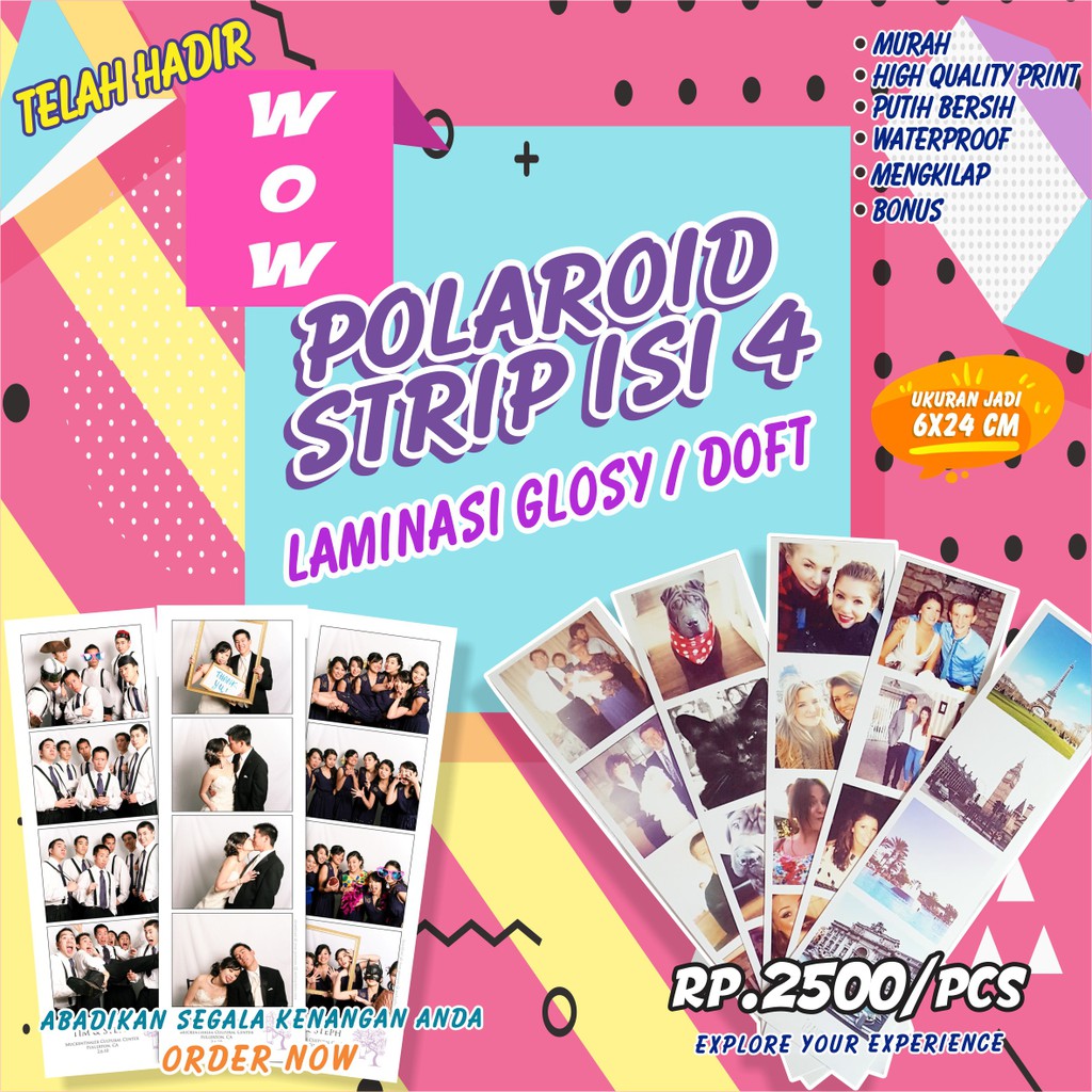 

Share: Favorit (6) Cetak foto strip isi 4 laminasi glosy