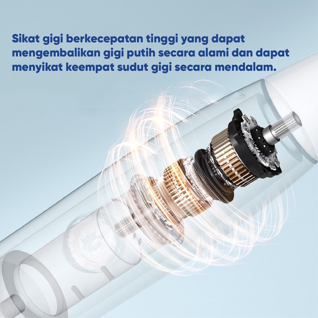 BOMIDI T501 Sikat Gigi Elektrik Listrik Ultrasonic Soft Bristle Couple Sikat Gigi Kecil Dan Ringan