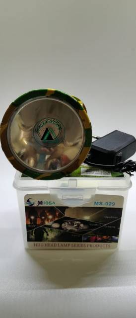 Senter Kepala 50 Watt MS 029 Bisa Charge / 50 Watt Head Lamp Kuning Atau Putih