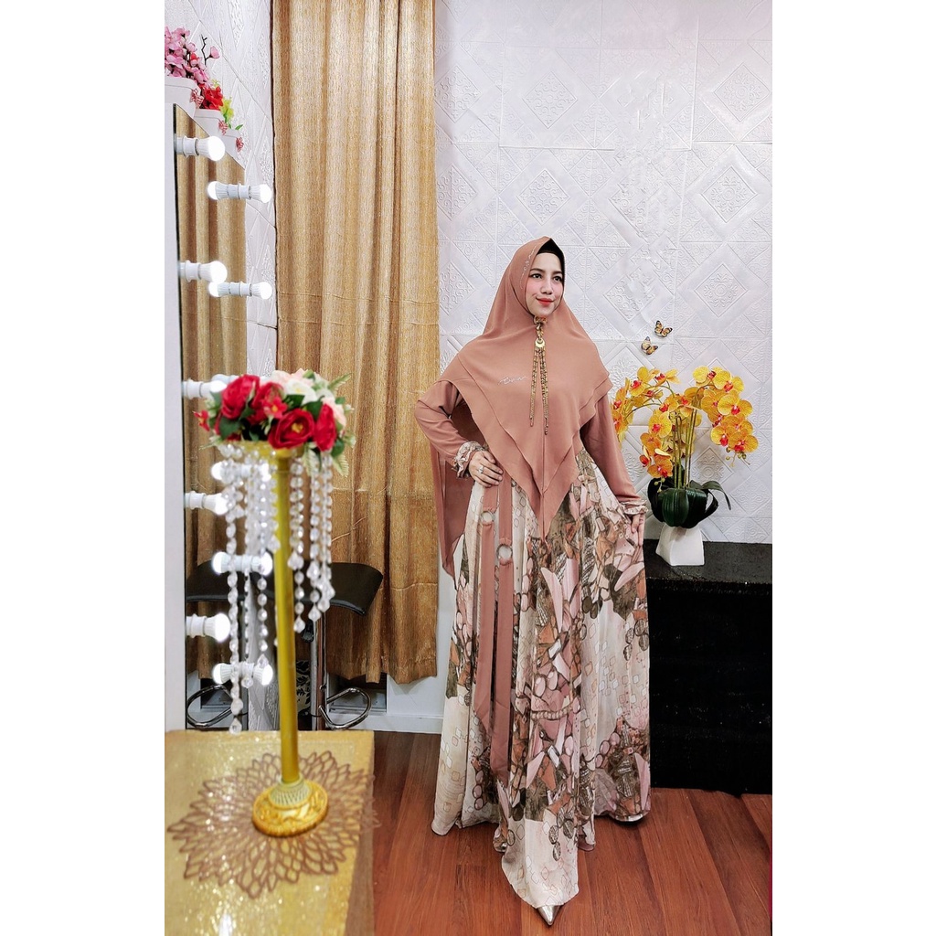 Jamile Syari by Cup In Design ORI Hijab Gamis Syari Kekinian BestSeller Terlaris Termurah Original S