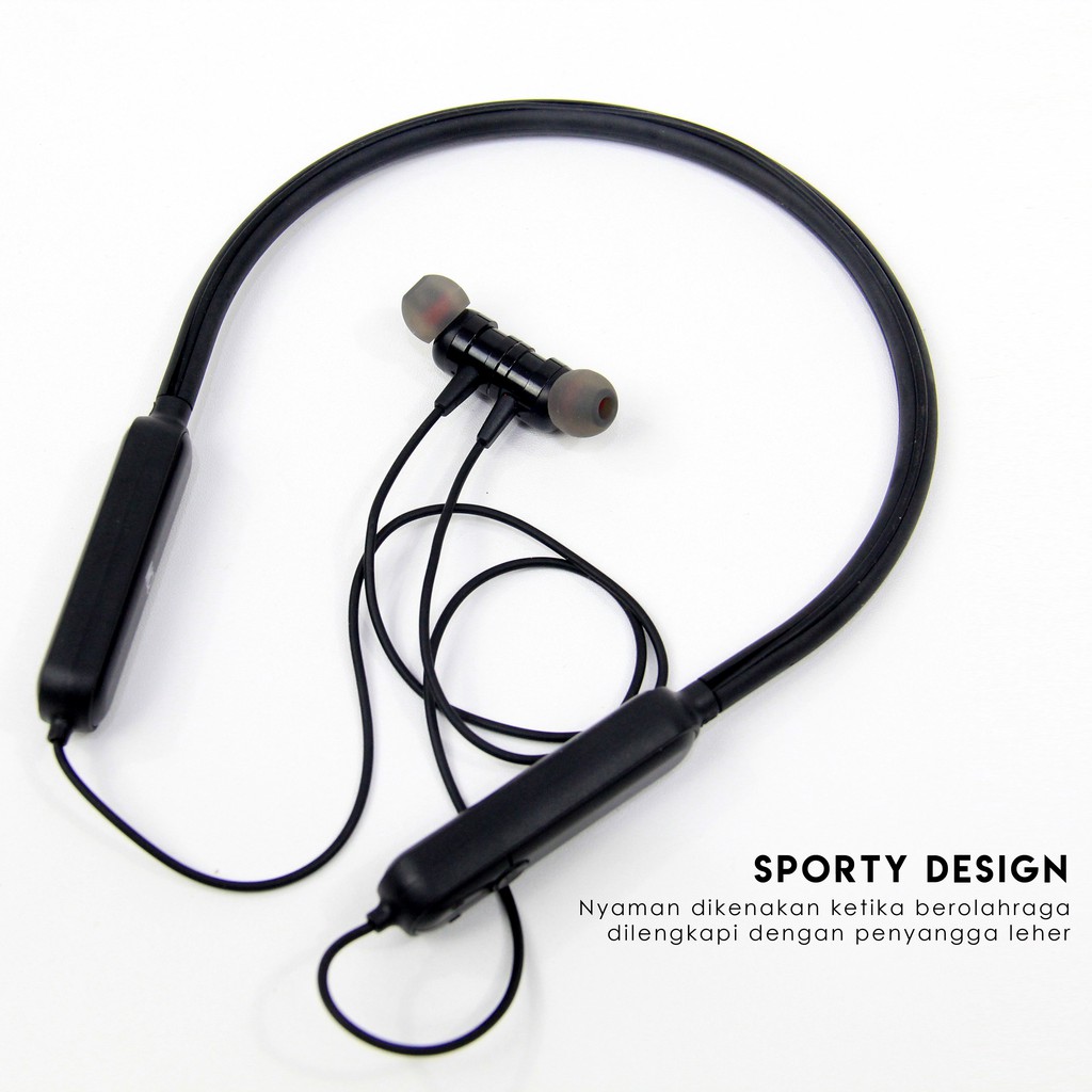 HANDSFREE /HEADSET/EARPHONE BLUETOOTH SPORT NECKBAND MQ- MI &amp; M2 MAGHNETIC (MQ555)