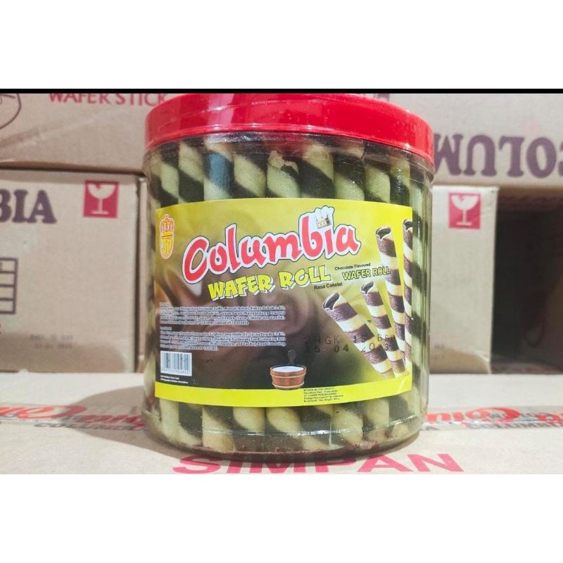 

Wafer Astor Murah Merk Columbia kemasan topless isi 400 gram