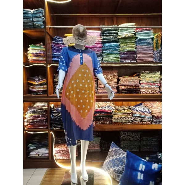 Homedress shibori ori Handmade. Dailydress shibori. Daster Shibori. Tunik Shibori.