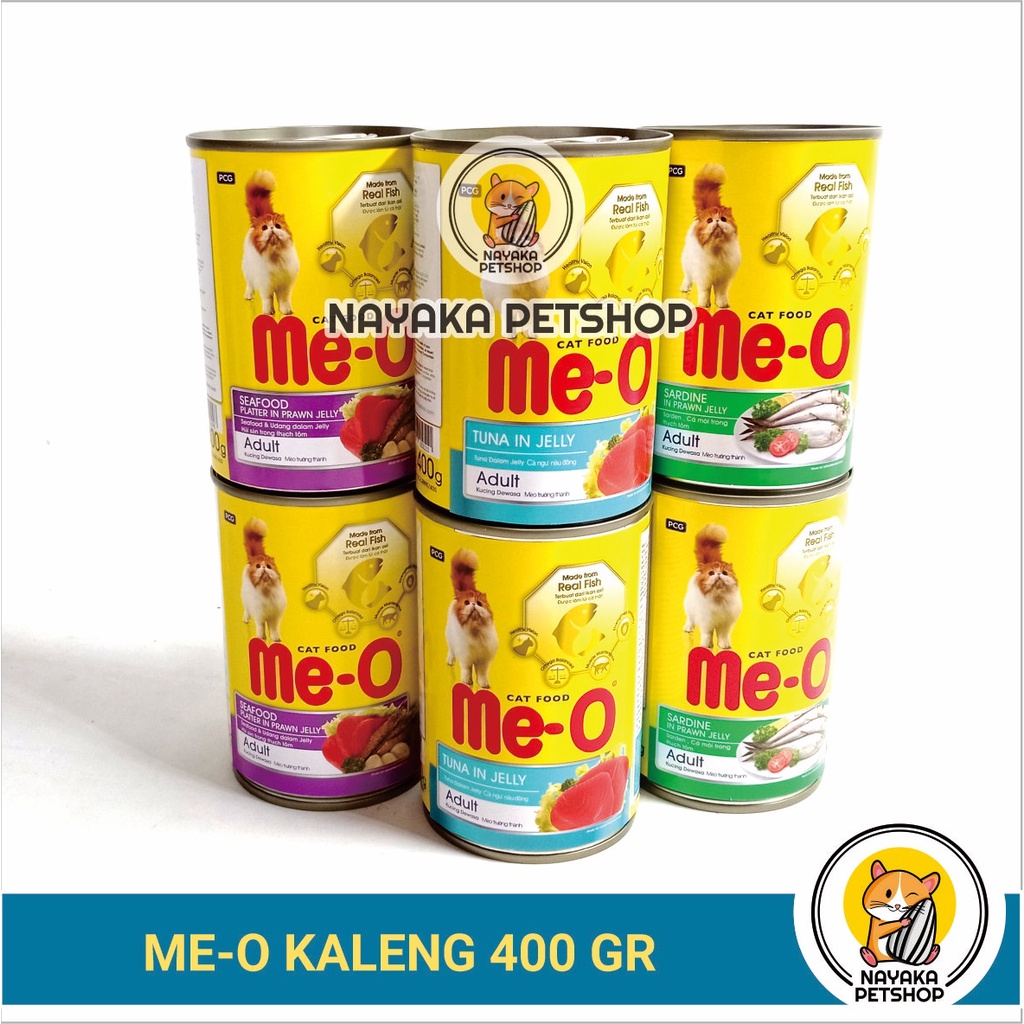 Meo Kaleng Tuna 400 gr Wet Food Makanan Kucing Basah Pakan Kitten