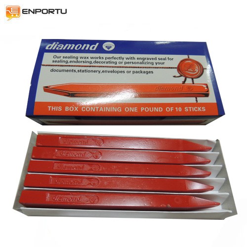 

Adn Diamond Segel Lak Set 10 Batang / Sealing Wax / Siegel Lack Red