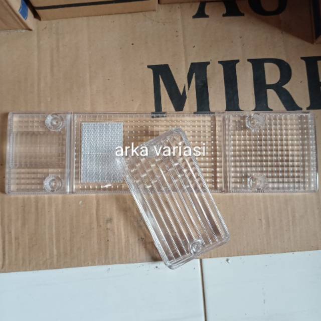 kaca mika lampu belakangL300 &kaca mika lampu bemper depan L300 putih bening kristal